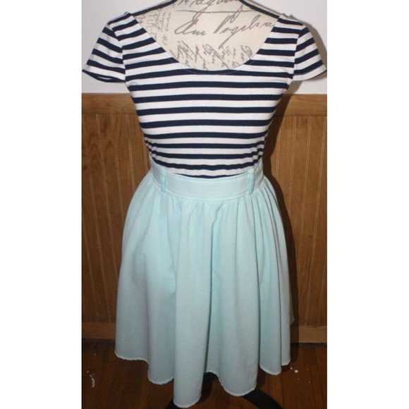 Hyfve SS A-Line Dress Sz S Multi-Color Zip Back Lined Skirt - Picture 1 of 10